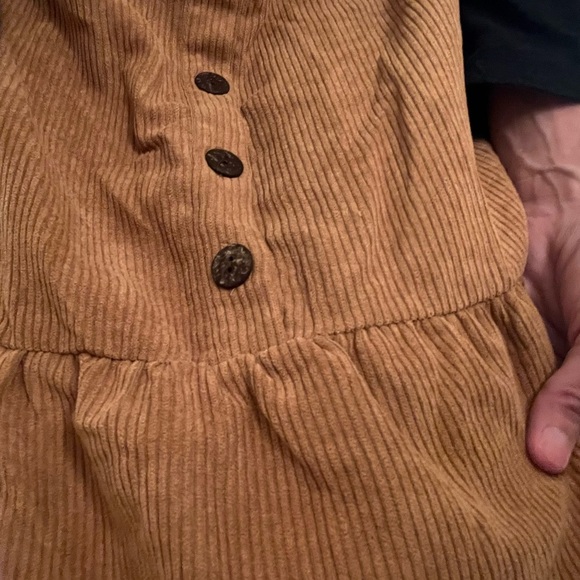 Brown Button-Down Women's Dress - Picture 4 of 6